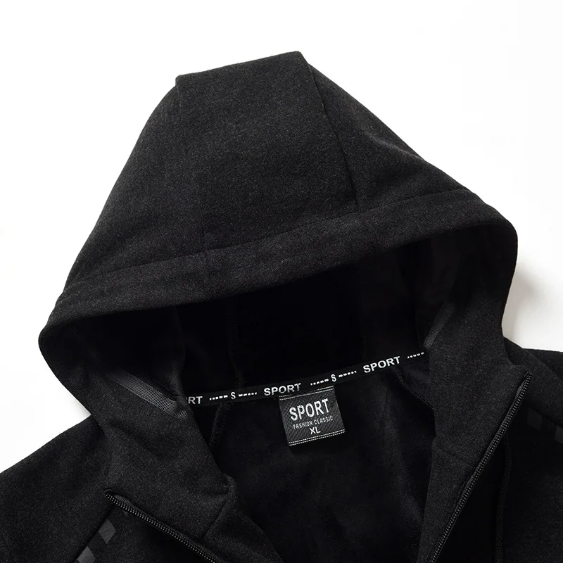 2021 Модный осенне зимний мужской спортивный костюм куртка с капюшоном + штаны