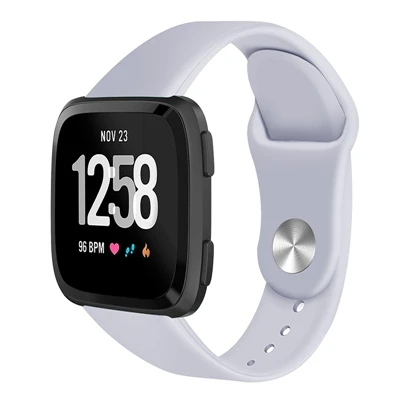 gray Мягкий Силиконовый Браслет для Fitbit Versa, сменные спортивные часы-браслет, аксессуары для ремешка, ремешок для часов для Fitbit versa lite - Цвет: gray