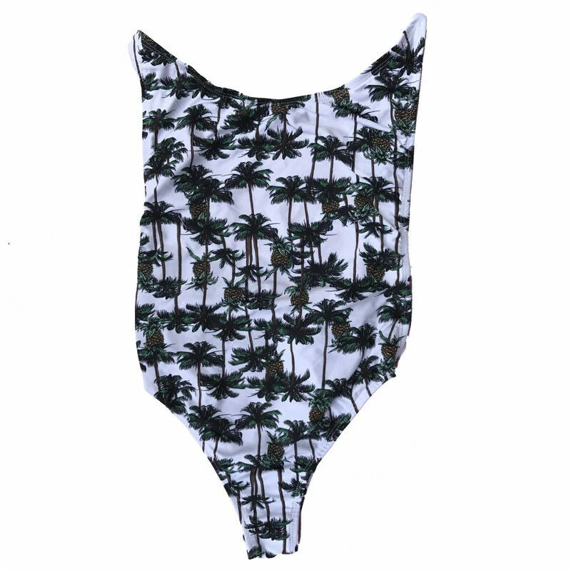 Женский сексуальный комбинезон с принтом летняя пляжная одежда монокини пуш-ап