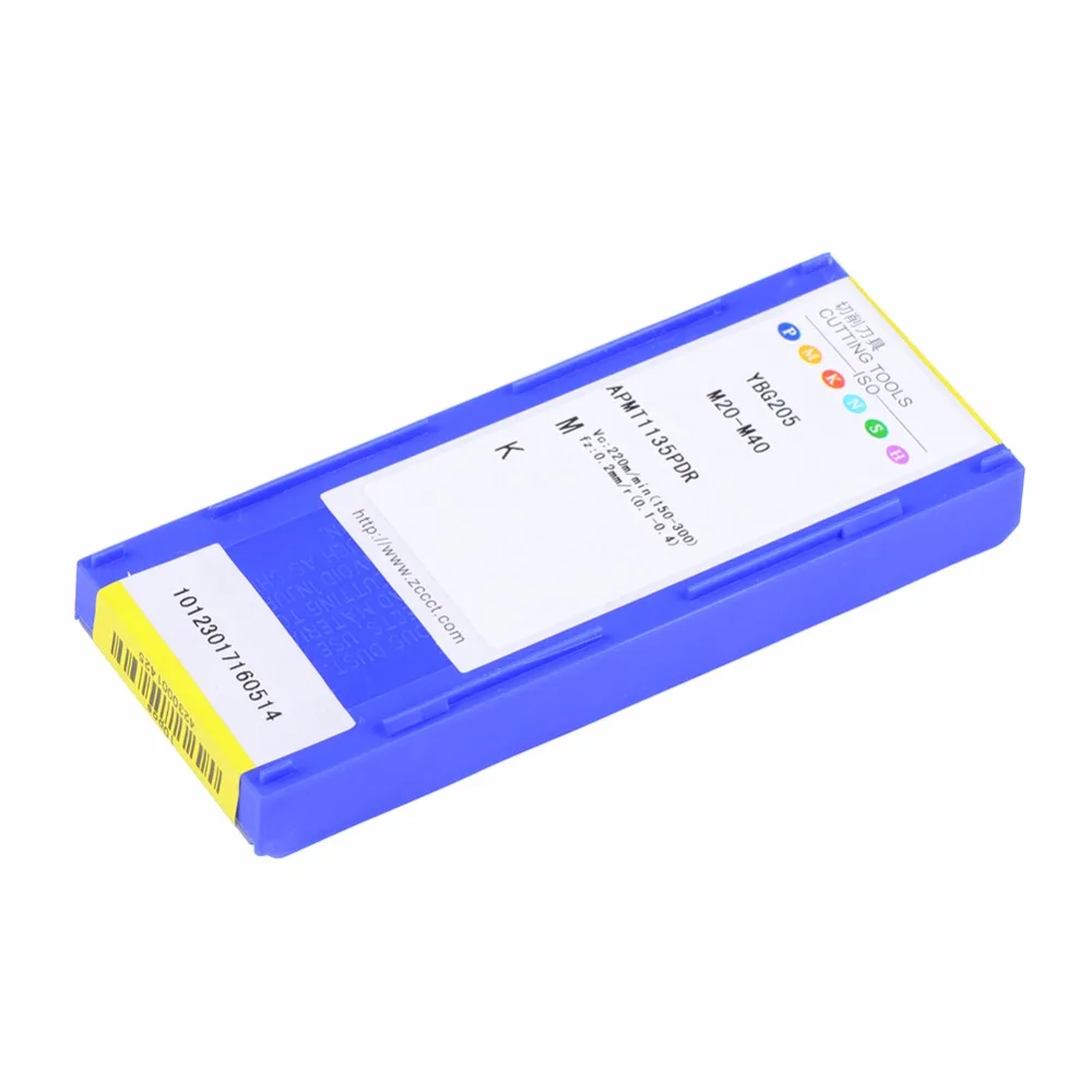 Лучшая фрезерная вставка для нержавеющей стали APMT1135PDR YBG205 apmt1135 карбид вольфрама режущие инструменты фрезерные инструменты apmt 1135 pdr