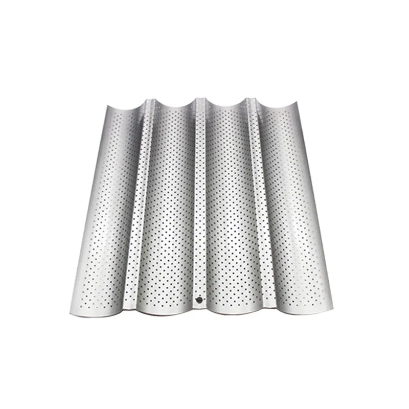 Антипригарный французский противень для выпечки хлеба FEBWIND перфорированный хлеб