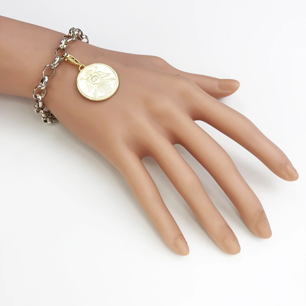 Магический символ монета ключ подкова оберег подвеска 2020 хорошая ювелирная изделия для женщин и мужчин удачный подарок из 925 серебра, подходит для браслета.