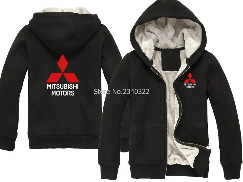 Зимние Утепленные молнии Mitsubishi толстовка мужская рабочая одежда с капюшоном 4S