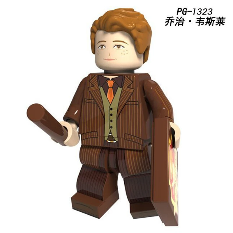 Фантастические звери строительные блоки The Crimes of Grindelwald Newt Tina серия Harry Potters Добби Дамблдор игрушки WM6042 - Цвет: PG1323