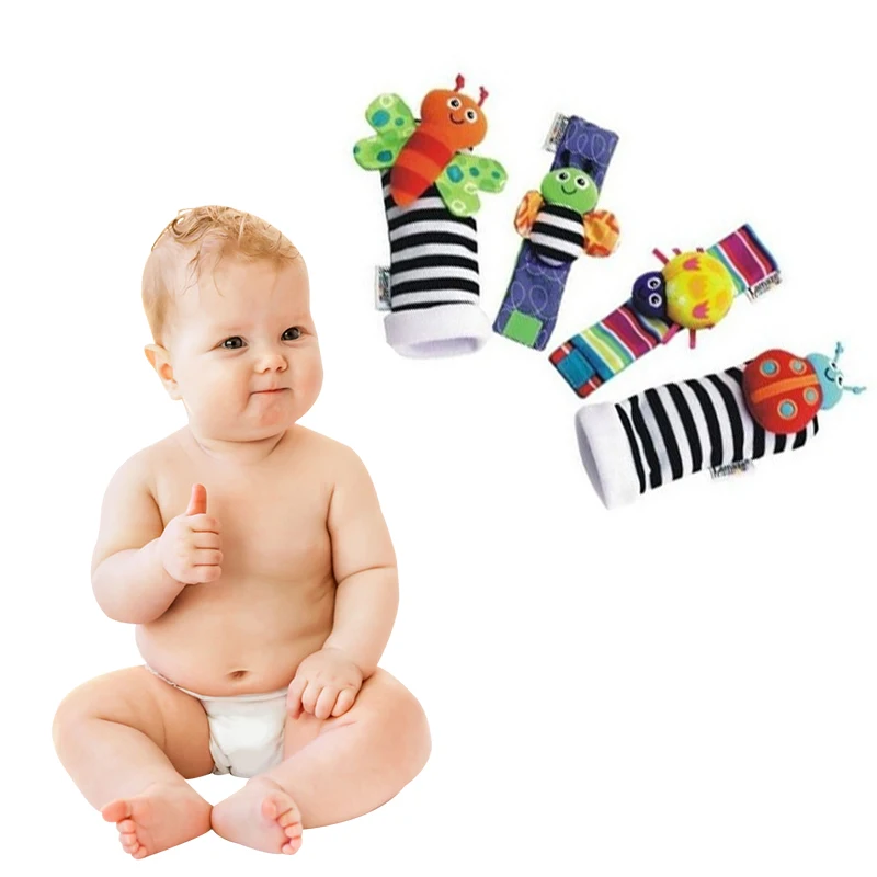 Милые детские носки для малышей погремушки на запястье ног игрушки подарок день