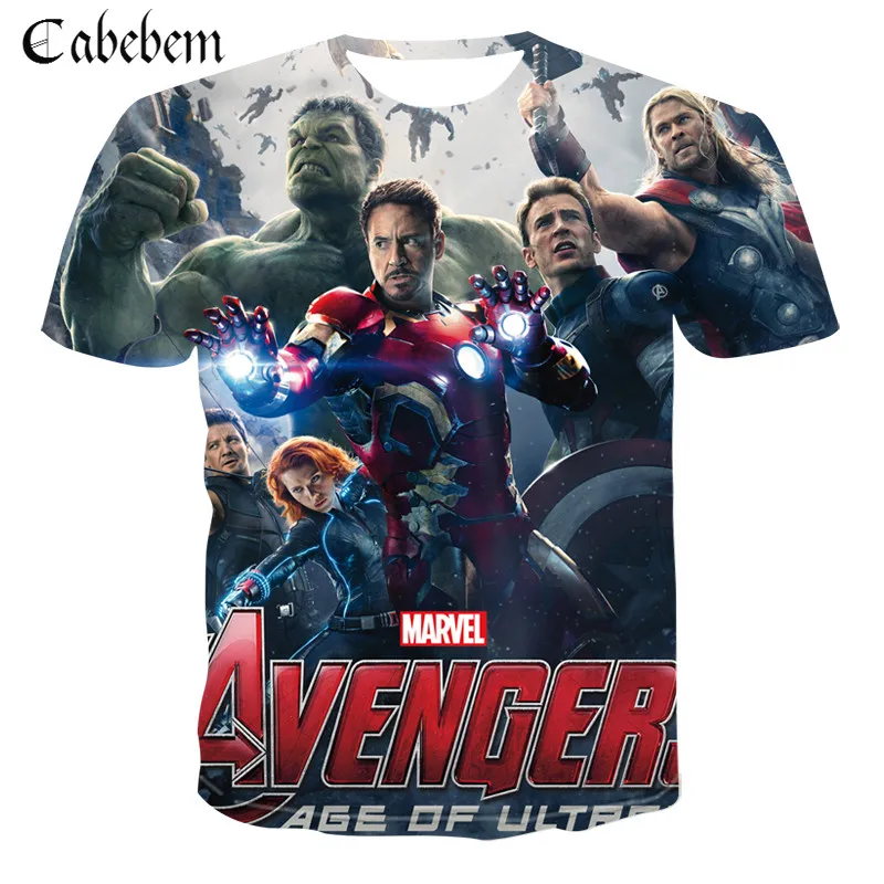 2019 фантастический фильм Мстители 4 хит продаж Супергерой Marvel серии 3DT футболка