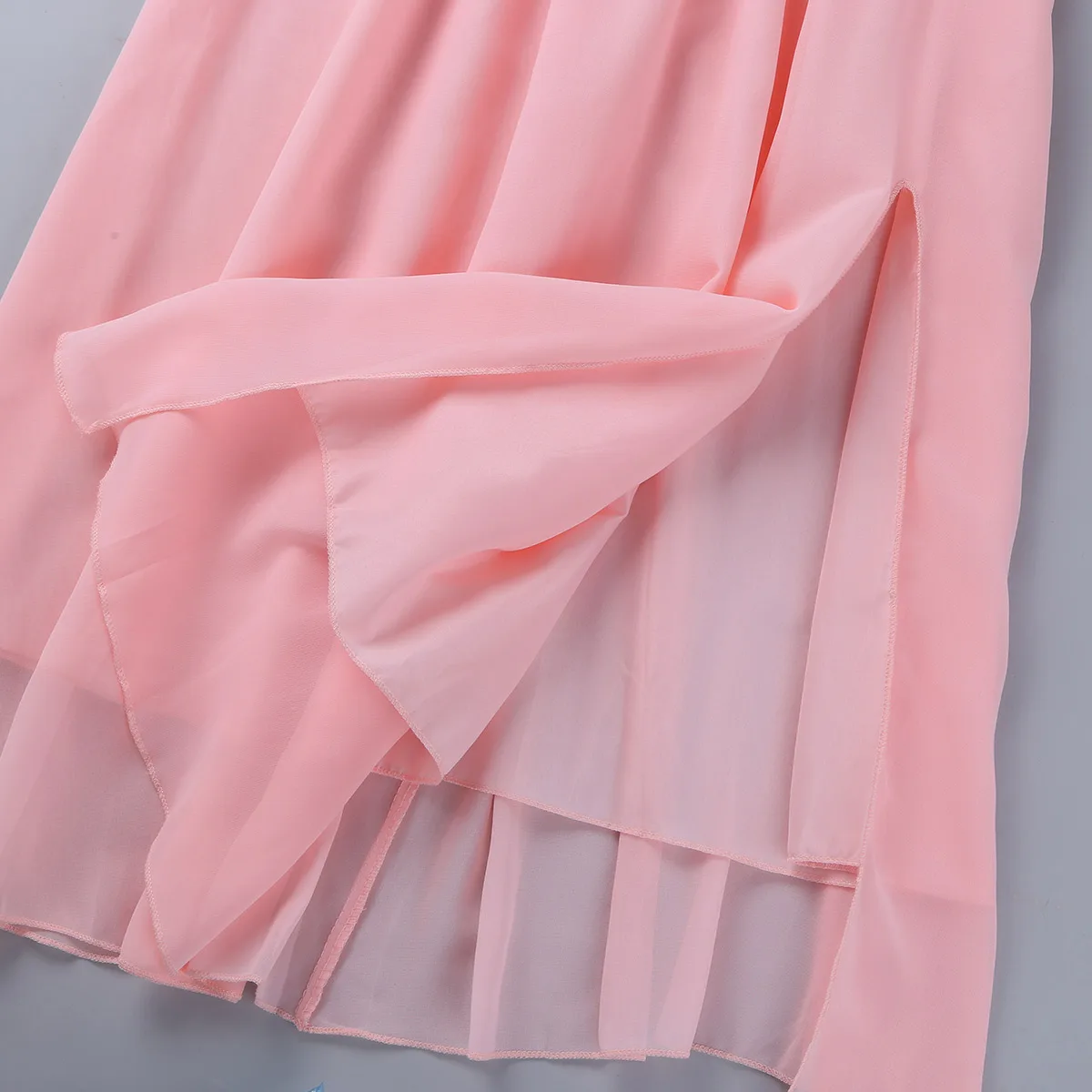 Детское шифоновое платье без рукавов с цветочным узором для девочек принцессы