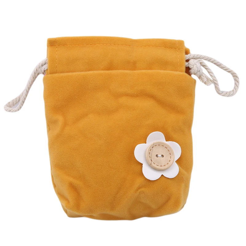 Мешок для хранения мелочей с цветочным принтом на шнурке конфетные игрушки