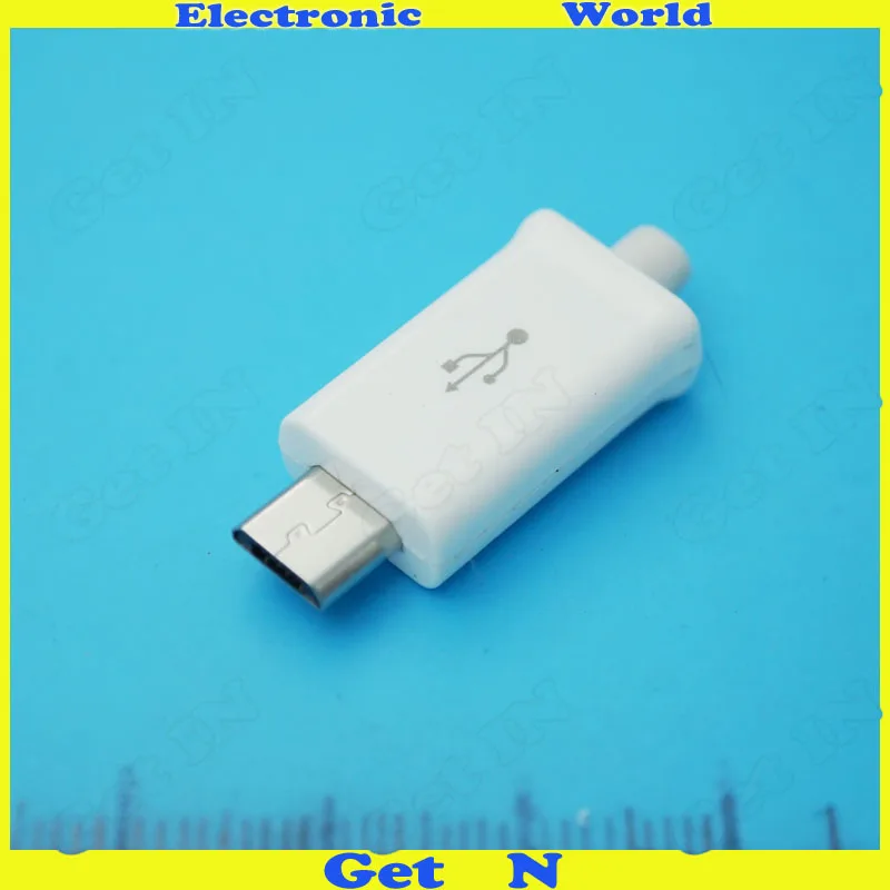 20 шт 4 в 1 Micro usb штекер B USB Разъемы для Samsung мобильный телефон черный/белый|male male|male