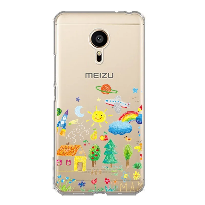 Мягкий прозрачный чехол для телефона из ТПУ с пандой meilan MX6 pro6 U20 U10 A5 M5 M5S E E2 Sunlight