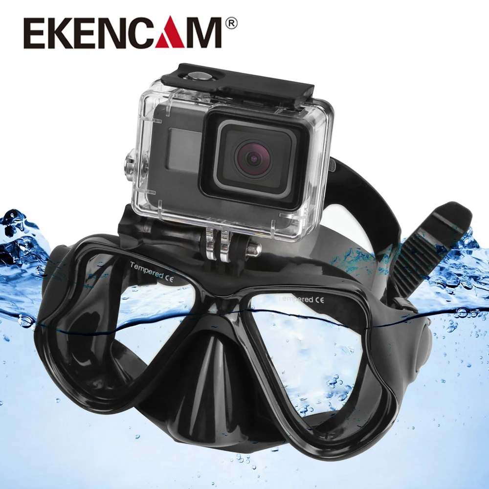 Маска для плавания закаленные очки маска дайвинга камеры Gopro HERO 9 8 7 6 DJI Insta360 One X2