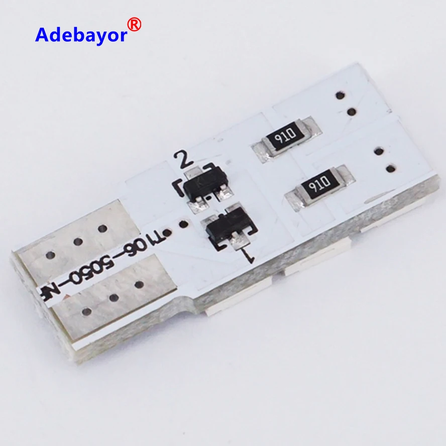 100 шт./лот T10 194 168 501 6 LED 5050 SMD белый автомобильный боковой клиновидный задний