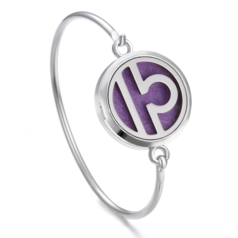 Браслет из нержавеющей стали с диффузором для ароматерапии 12 созвездий|Браслеты