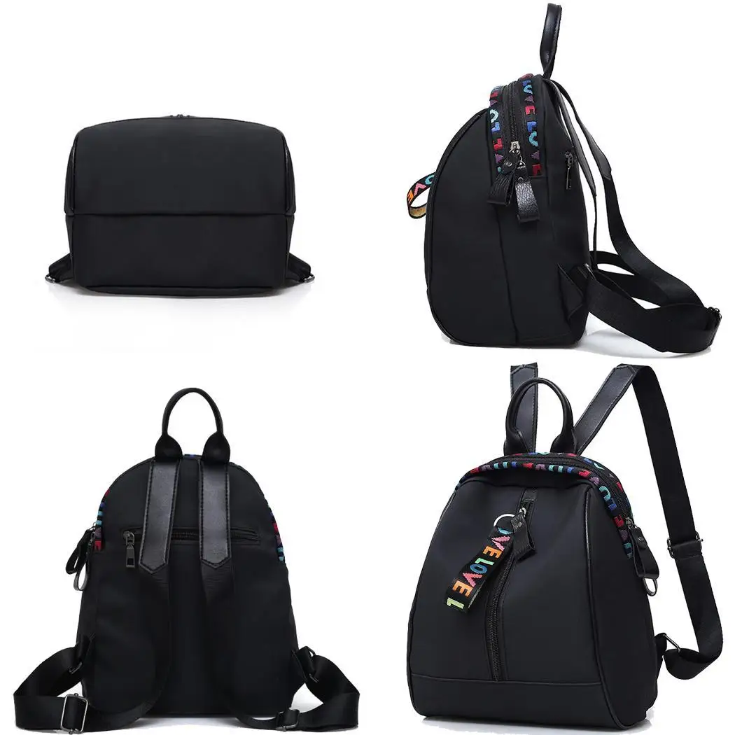 Женский рюкзак для девочек Повседневная Лоскутная сумка с кисточками на молнии