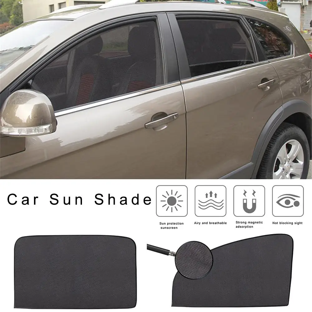 Автомобильная летняя утолщенная сетчатая Автомобильная шторка, магнитный солнцезащитный козырек, защита от УФ-лучей, боковое окно, сетка, солнцезащитный козырек, автомобильные аксессуары