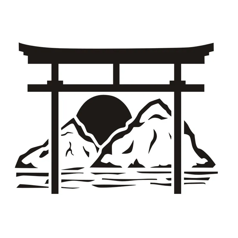 Японские виниловые наклейки на стену Torii съемные настенные для декора дома