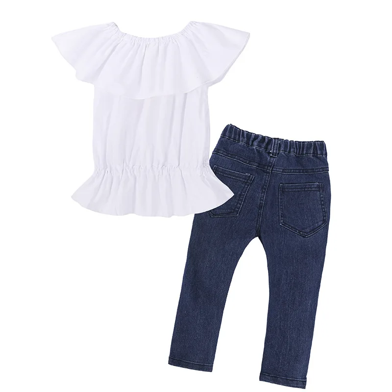 Новинка комплект летней детской одежды из 2 предметов для маленьких девочек