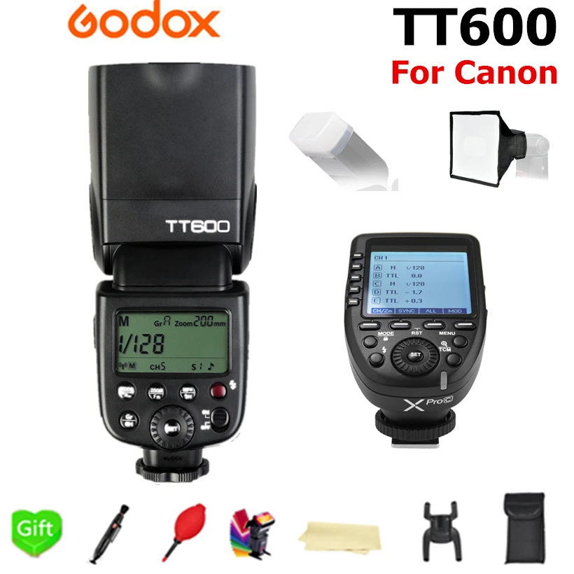 Беспроводная вспышка Godox TT600 TT600S 2 4G TL HSS 1/8000s Speedlite + беспроводной триггер TTL для