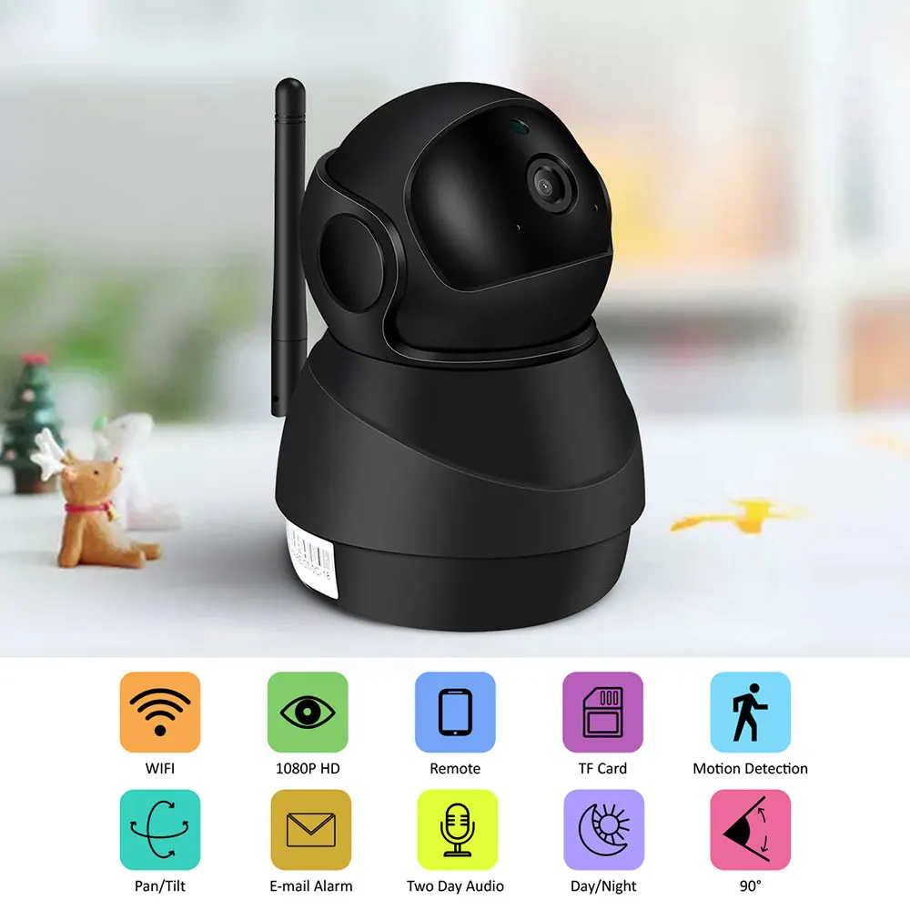 JOOAN, беспроводная камера, wifi, 1080 P, IP камера, HD, умный дом, камера безопасности, 10 м, ночное видение, для помещений, cctv cam, детский монитор