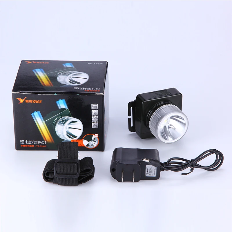 YAGE перезаряжаемая СВЕТОДИОДНАЯ головная лампа налобный фонарь на лбу Мини