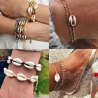 Очаровательные браслеты с ракушками Cowrie в стиле бохо, модные браслеты с бусинами и бусинами из ниток для женщин, вязаные ювелирные изделия ручной работы, бижутерия 2022