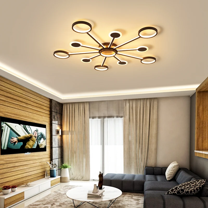 Creative living room lighting simple modern led ceiling lamp atmosphere home hall new style master bedroom | Освещение
