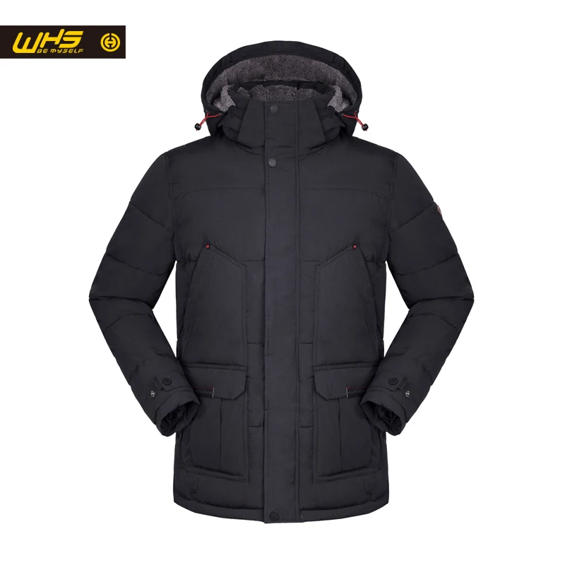 WHS НОВАЯ Мужская куртка зимой толстые теплые пальто мужской тепловой куртки