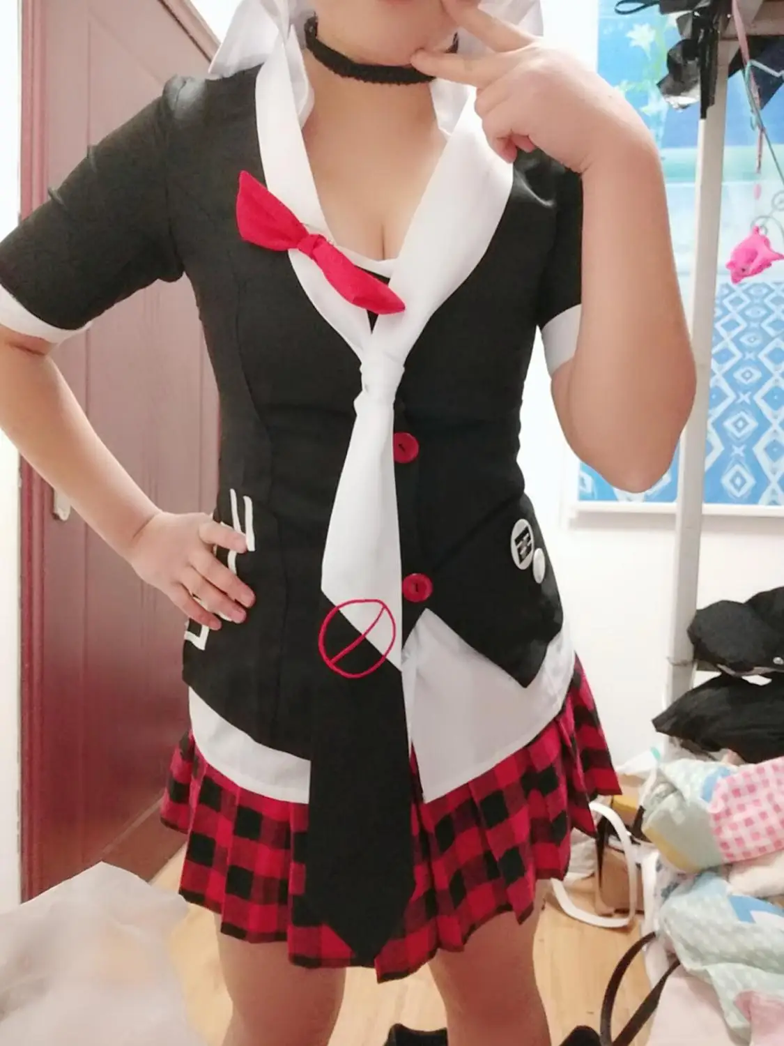 Фото Danganronpa Косплей Дзюнко Эносима Emboitement Inushio Kimuchi символ знак cos триггер счастливый хаос Косплей Костюм №3