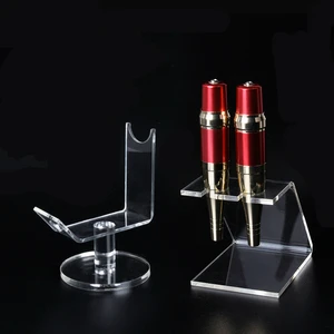 Профессиональный держатель для татуировки бровей, губ, тату, пистолета, акриловая прозрачная подставка, необходимый аксессуар для макияжа, 1 шт.