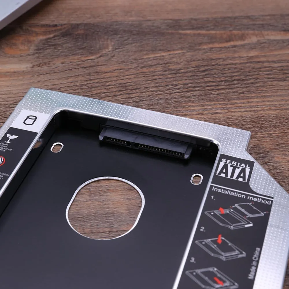 Алюминиевый SATA 2nd HDD SSD жесткий диск Оптический отсек Caddy адаптер с отверткой для iMac ПК ноутбук для SuperDrive 2" 27