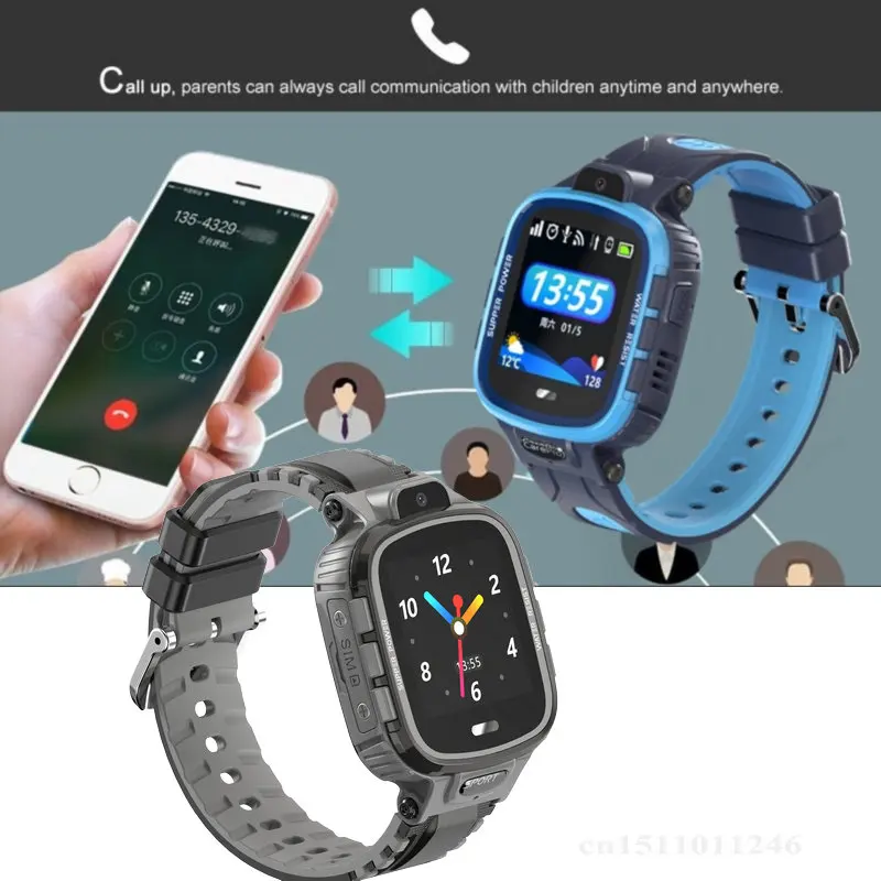 IP67 водонепроницаемые Смарт часы GPS WIFI для детей трекер телефон смарт Дети SOS