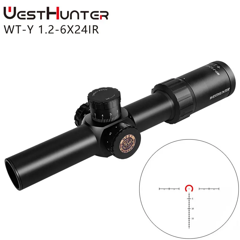 WESTHUNTER WT Y 1 2 6X24IR Тактический Компактный Quickdraw прицел растягивающийся