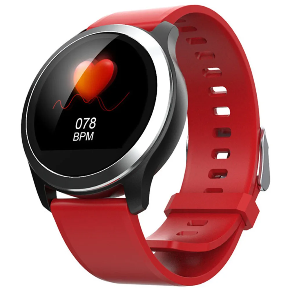 Смарт-браслет MODOSON Z03 монитор сердечного ритма фитнес-трекер Smartband кровяное давление часы для samsung huawei LG iphone - Цвет: red