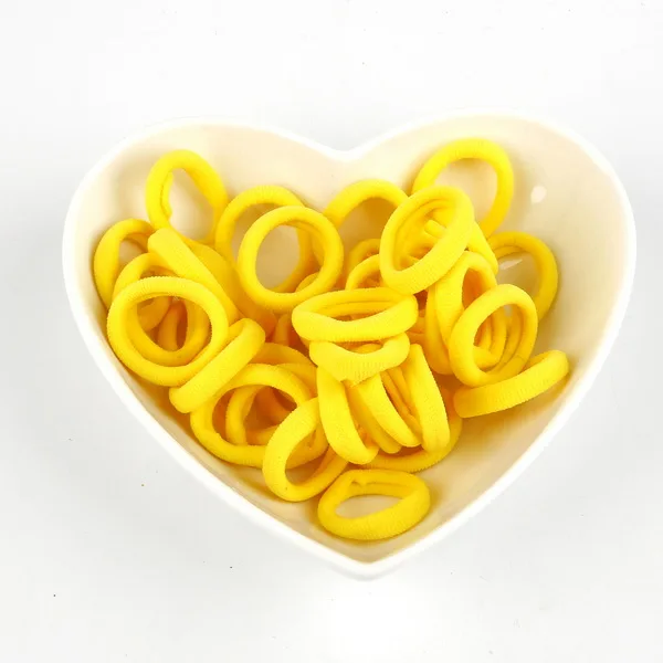yellow 80 шт./лот, детское кольцо для волос, повязка на голову, полотенце, кольцо для волос, аксессуары для волос для девочек, эластичные резинки для волос, детский головной убор, галстуки для волос - Цвет: yellow