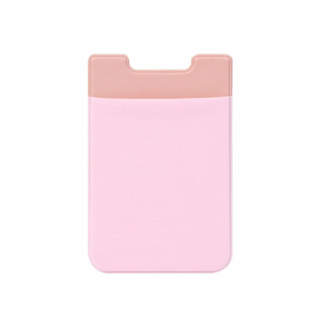 Pink 6 цветов, клейкая наклейка, задняя крышка для мобильного телефона, кошелек, чехол для кредитных карт, держатель для карт, держатель для карт, карман 5,8x8,8 см - Цвет: Pink