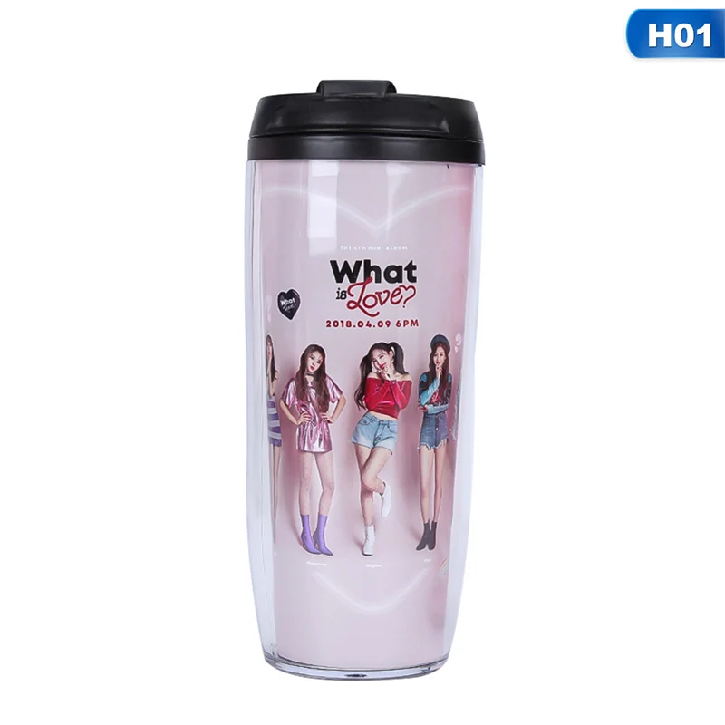 Kpop What is Love Album Curve 2 слоя бутылки для воды для туристического похода портативный лагерь для восхождений бутылки