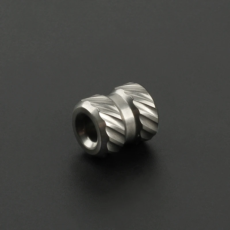 Серый титановый сплав TC4 нож бусины EDC инструмент DIY римская колонна Паракорд шарик спрей песок мыть