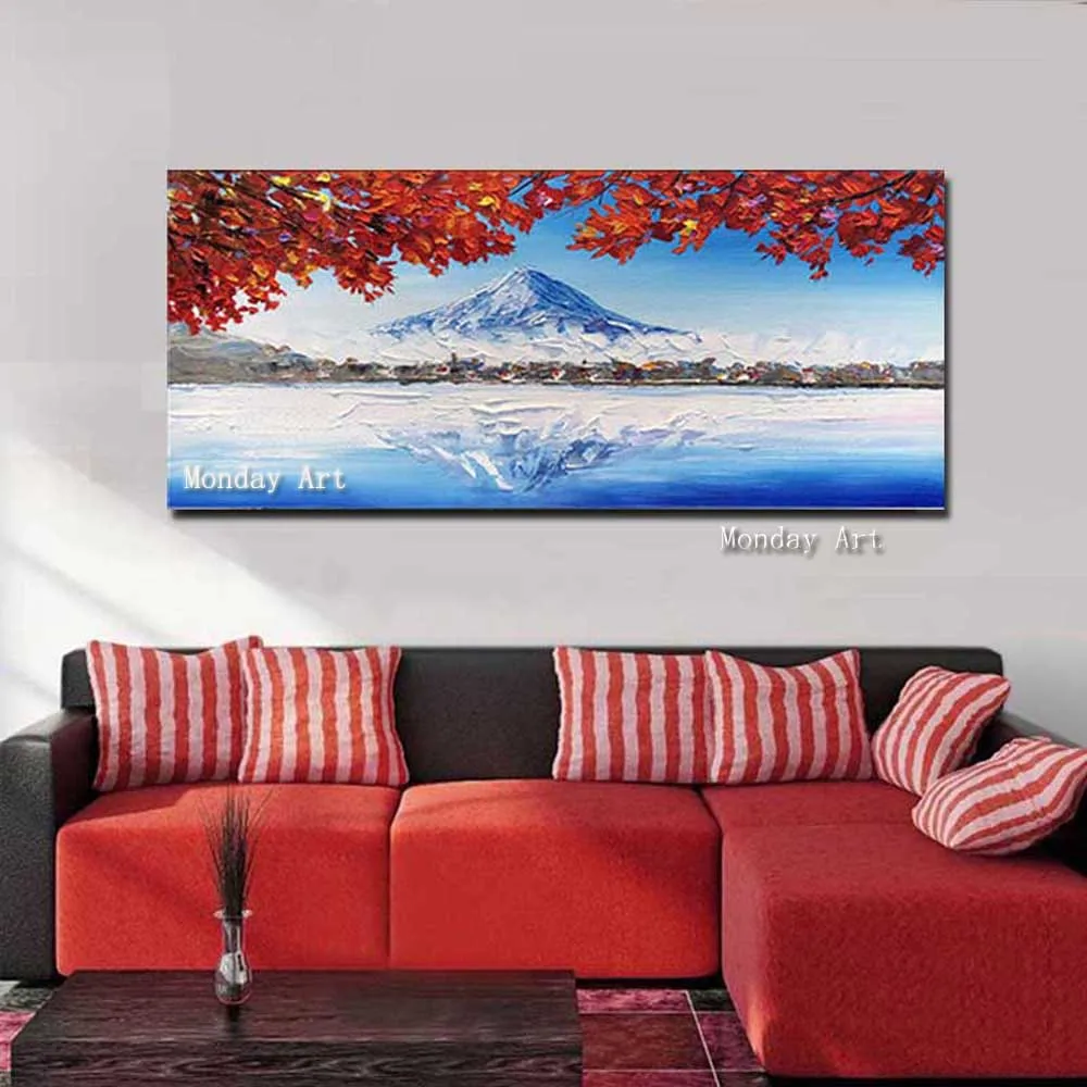 Wedding decoration Handmade Nordic style Canvas oil painting hand painted Landscape Painting Wall Art Home Decoration | Дом и сад