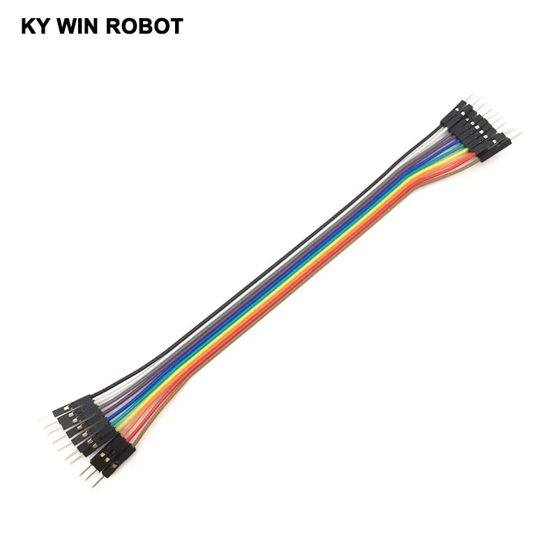 Dupont line 10 шт. 20 см 2 54 мм 1p-1p контактный штекер-штекер цвет макетная плата кабель
