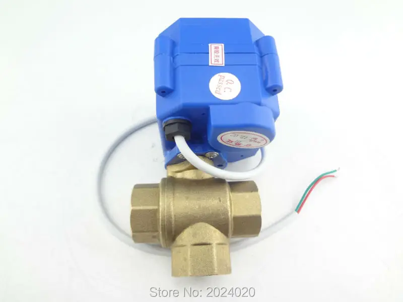 3 способа DN15 (уменьшить Порты и разъёмы) моторизованный шаровой клапан