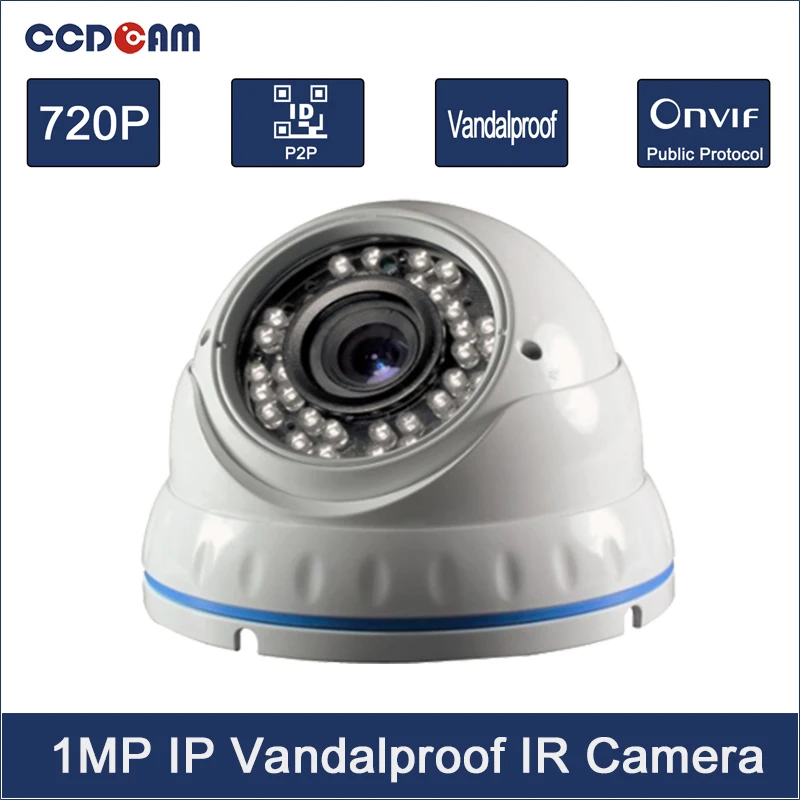 CCDCAM Onvif H.264 1MP SONY Sensor HD 720P камера с IR Cut 3 6 мм купол объектива видеонаблюдения IP