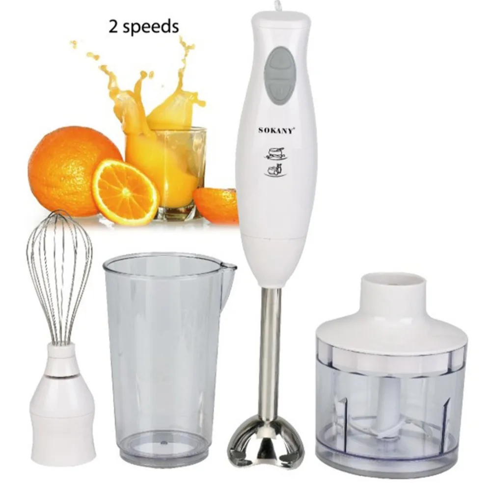 Multifunctional Stainless Steel Hand Blender 200W High Power Electric Meat Mixer Egg Beater Food Cooking Tools | Бытовая техника