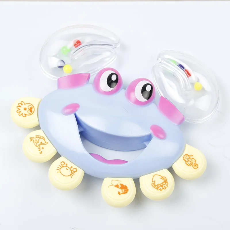 В Новорожденные руку погремушку детские Краб Мультфильм детей видение и