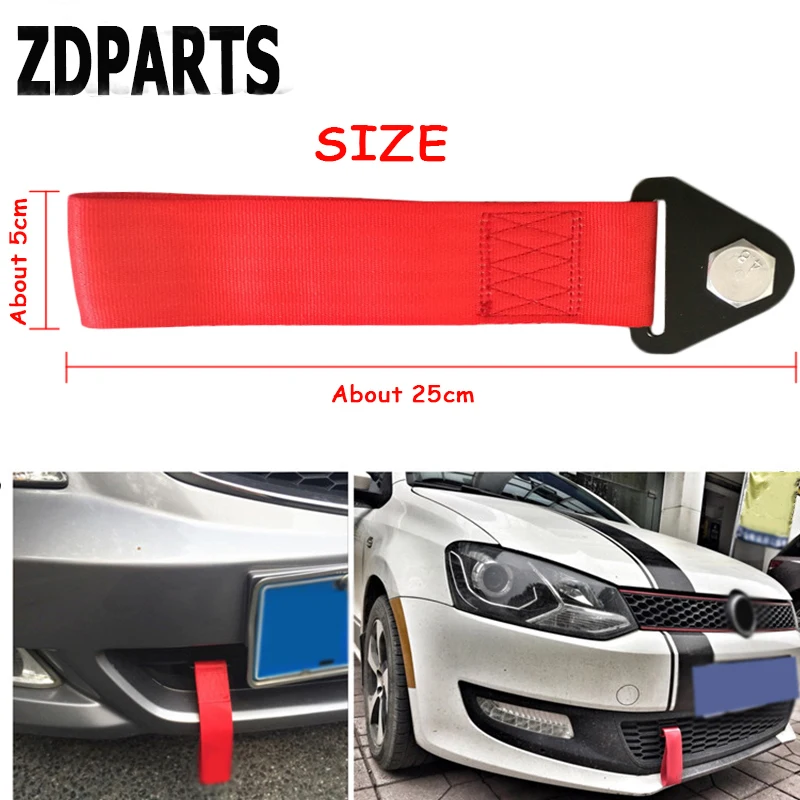 ZDPARTS 7 видов цветов авто Буксировочный канат ремень крючок нейлоновый буксирный