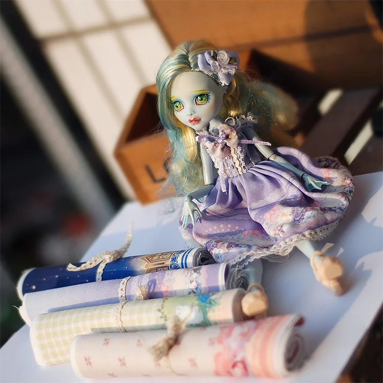 

Free shipping diy Handmade Doll clothes material package doll accessories for Blythe doll best Christmas gifts toys
