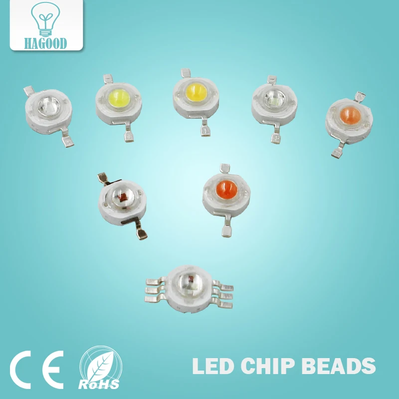 

10pcs High Power LED Lamp Bulb 1-3W Pink Purple RGB Diodes SMD LEDs Chip For 3W-18W Spot Light Downlight