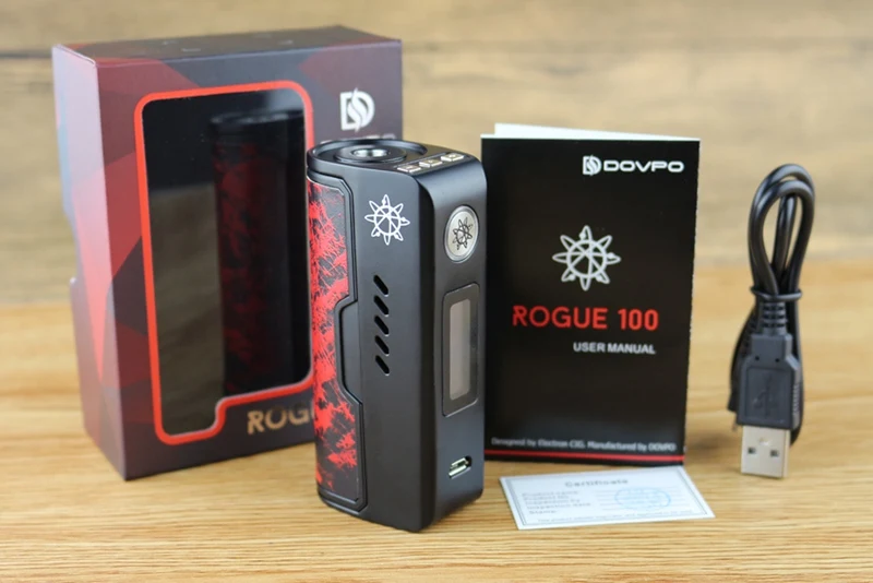 Оригинальный с. dovpo Rogue 100 Вт поле mod электронная сигарета VAPE Fit одного 26650 высокой