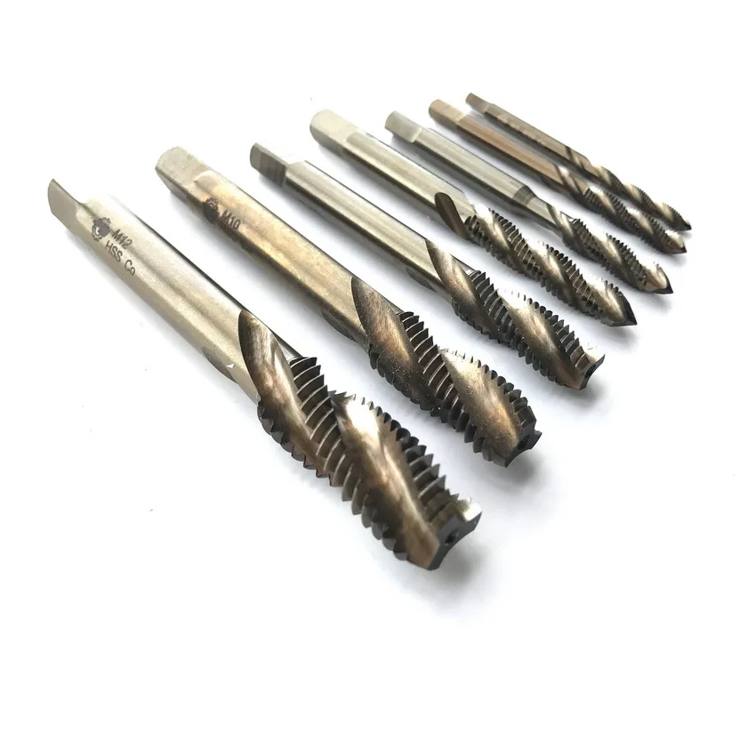 Бесплатная доставка спиральные краны из быстрорежущей стали M35 Co5 % 9 шт. винтовые