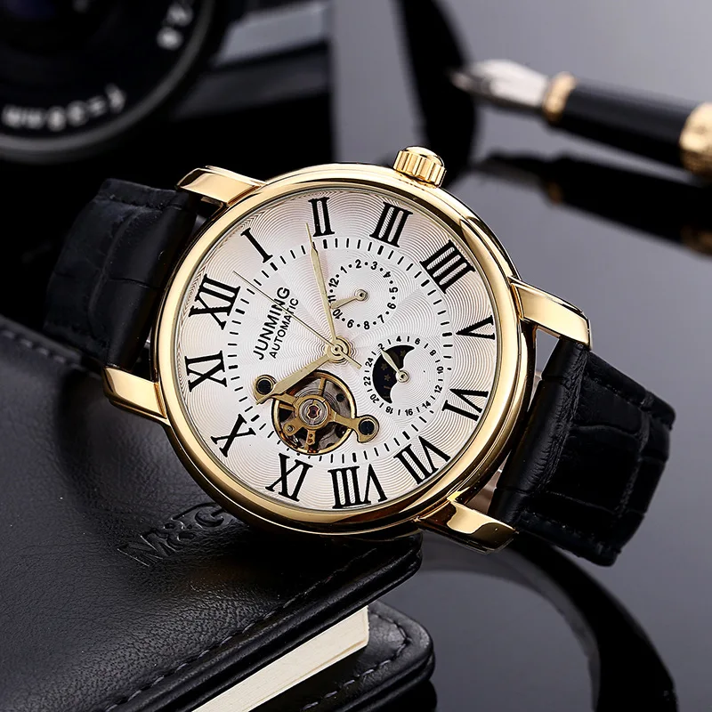New Fashion Trend Five-needle Three-plate Men's Waterproof Watches Tourbillon Automatic Mechanical Men Watch Business Male | Наручные