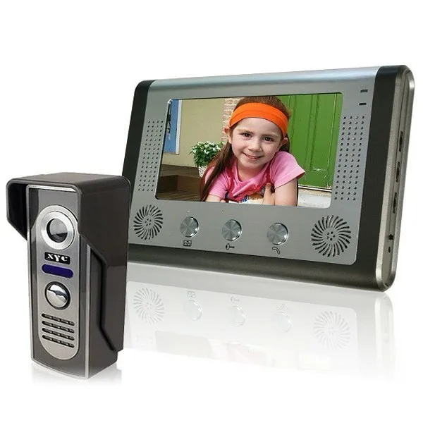 LCD Color Monitor Video Door Phone Doorbell Intercom System IR Nightvision |